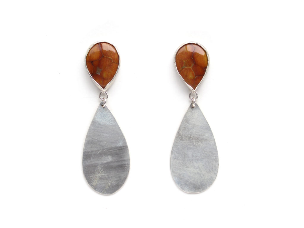 Petrified Wood Earrings : archive