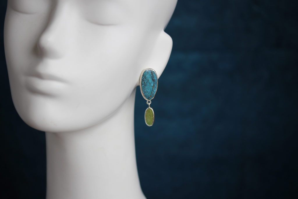 Double Turquoise Earrings : archive