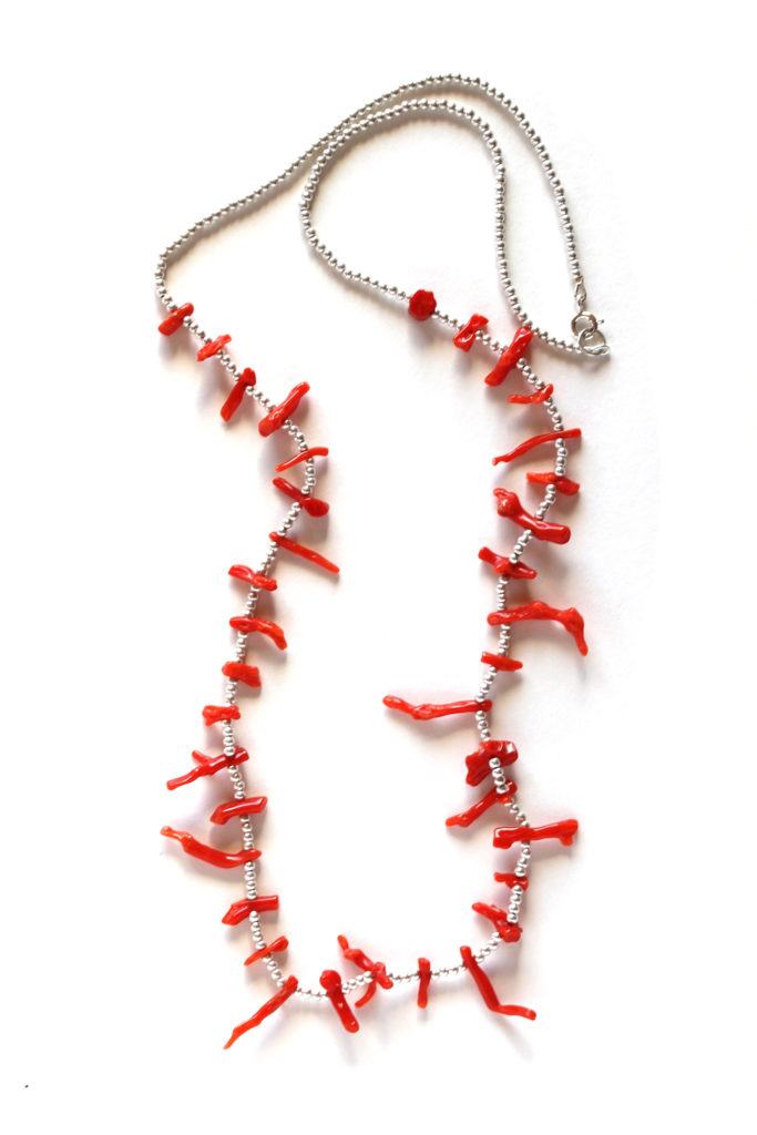 Coral Branch Beaded Necklace : archive