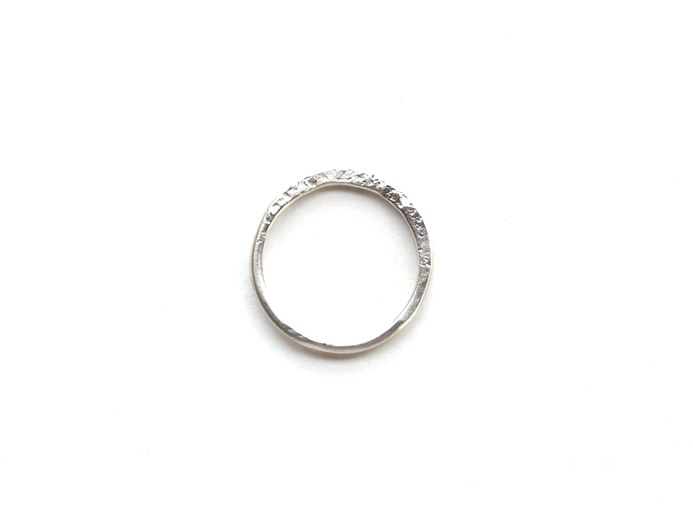 Hammered Silver Ring : archive
